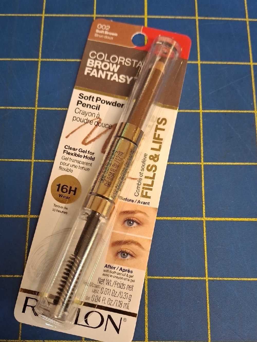 Revlon Colorstay Brow Pencil & Clear Gel Duo 002 Soft Brown New Sealed Package
